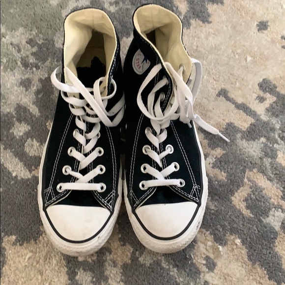 Converse Shoes - Black Chuck Taylor Converse, High Top